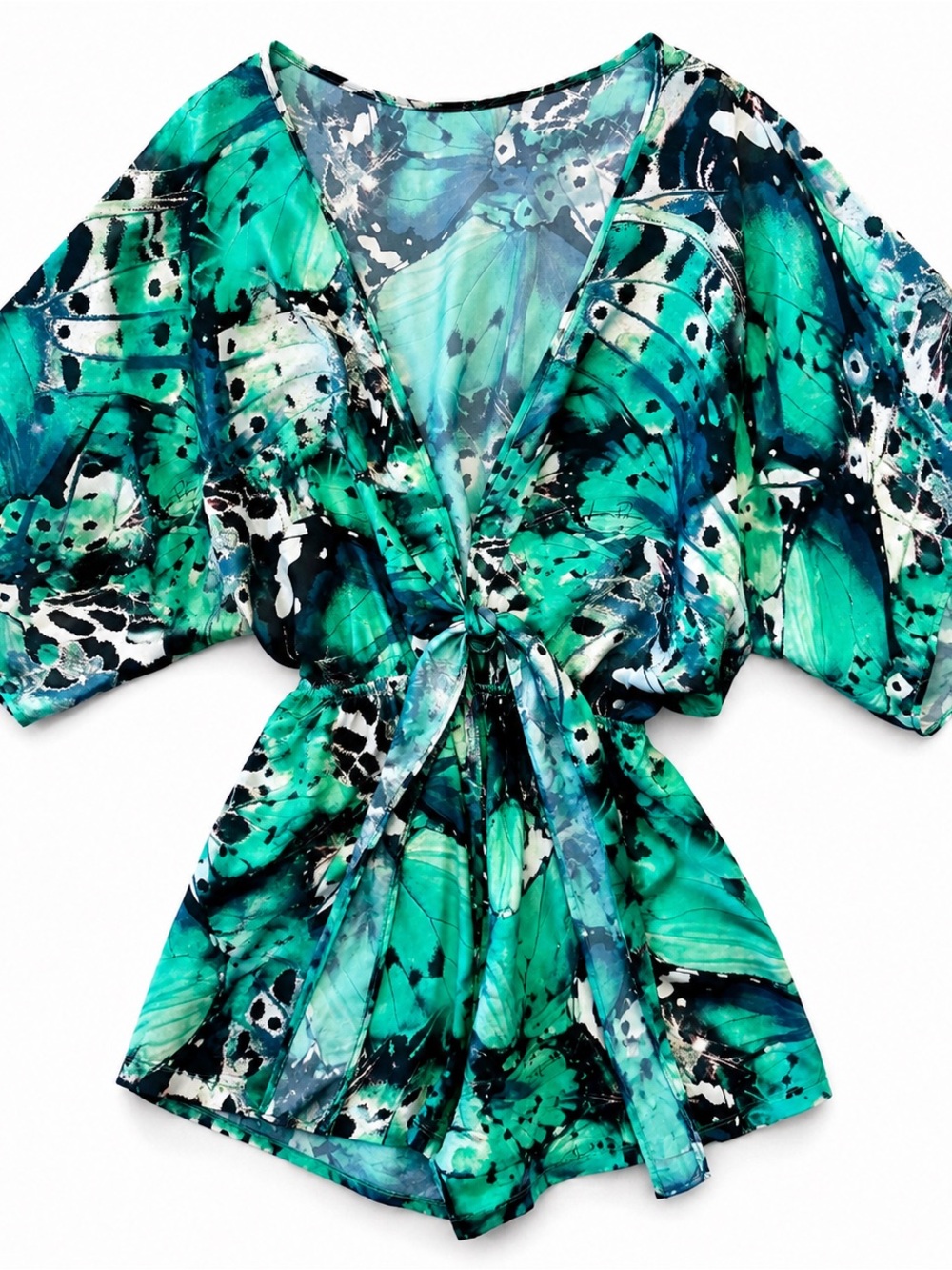 Lança Perfume Butterfly Print Romper | Small | Brazilian Designer Resort Wear